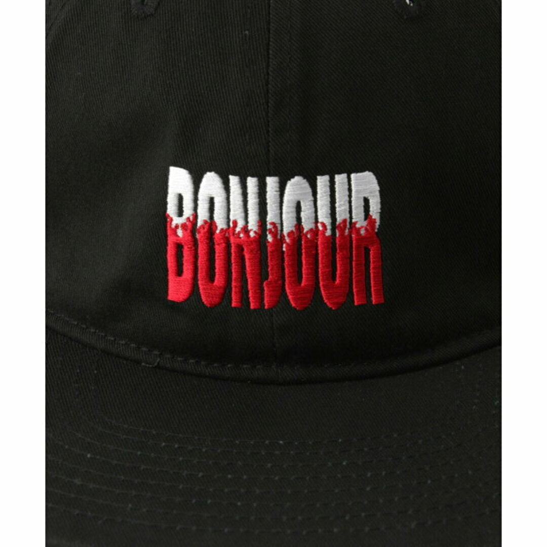 bonjour records(ボンジュールレコーズ)の【ブラック（01）】Bonjour Records Original FLAME LOGO CAP レディースの帽子(キャップ)の商品写真