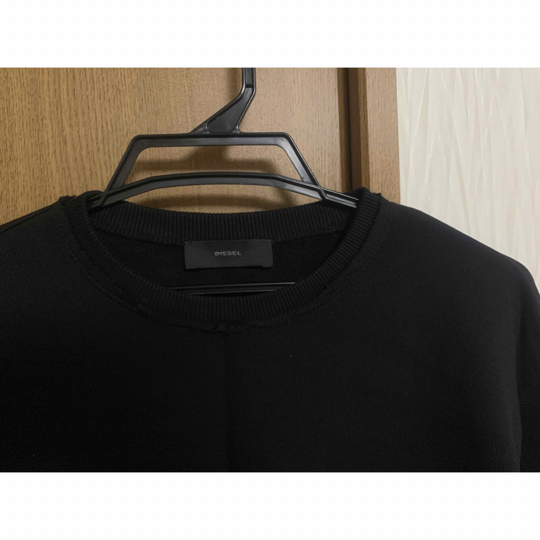 DIESEL レザー切り替えスウェット DIESEL レザー切り替えスウェット