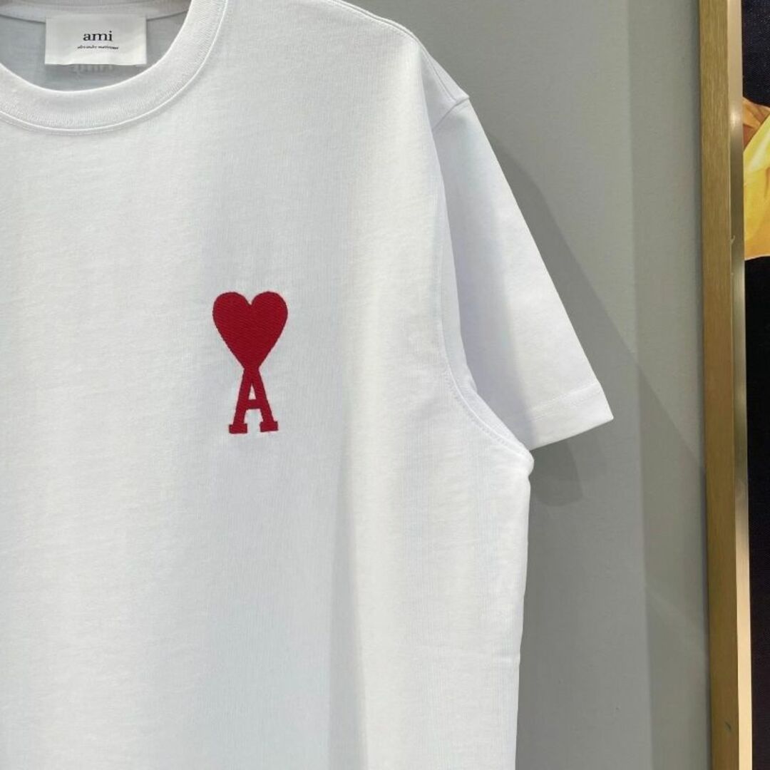 AmiParis アミパリス 半袖 Tシャツ ホワイト Lの通販 by o(^o^)o's