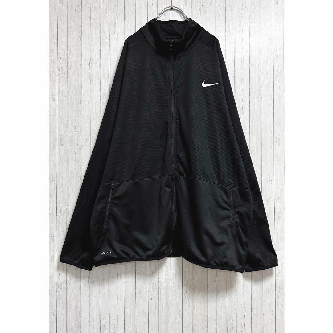 NIKE(ナイキ)のNIKE　ナイキ　トラックジャケット　ジャージ　ビッグシルエット　黒　XXL メンズのトップス(ジャージ)の商品写真