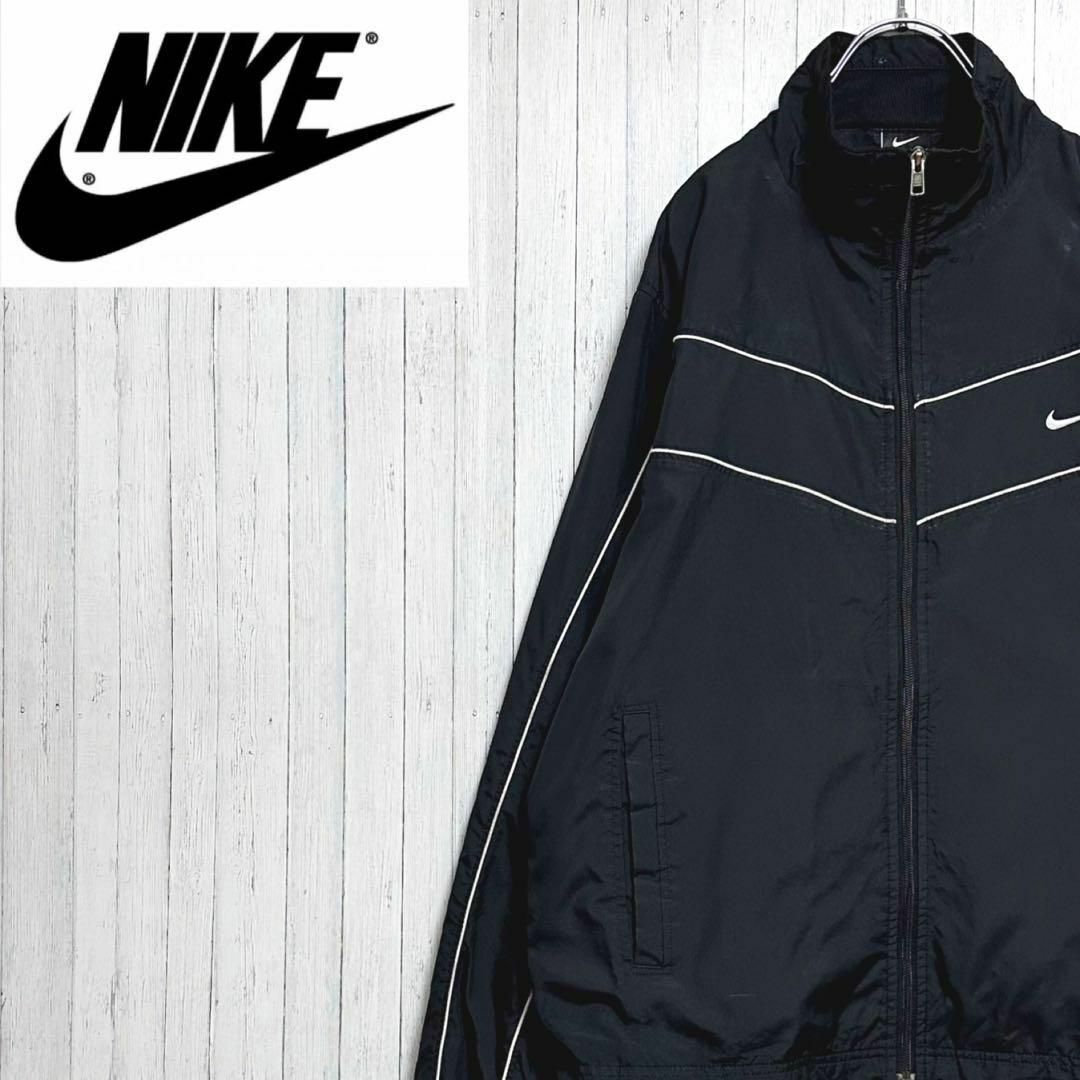 Nike ナイロン 黒 ブラック スウッシュ L ②