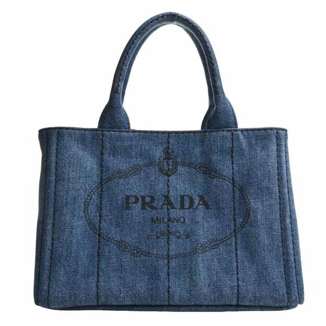 PRADA プラダ DENIM カナパ 2WAY ハンドバッグ 1BG439 ブルー by