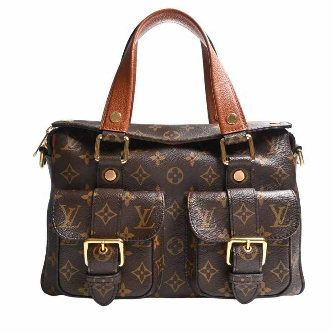 ルイヴィトン LOUIS VUITTON マンハッタン M43481 モノグラム  カバン 2WAY ショルダーバッグ  ハンドバッグ モノグラムキャンバス ブラウン キャラメル