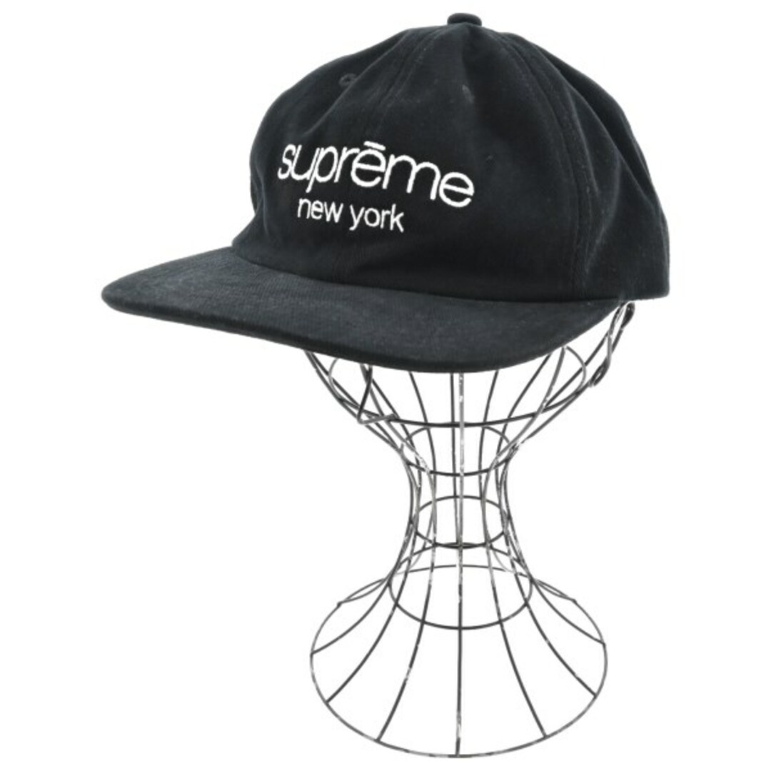 Supreme シュプリーム キャップ - 黒