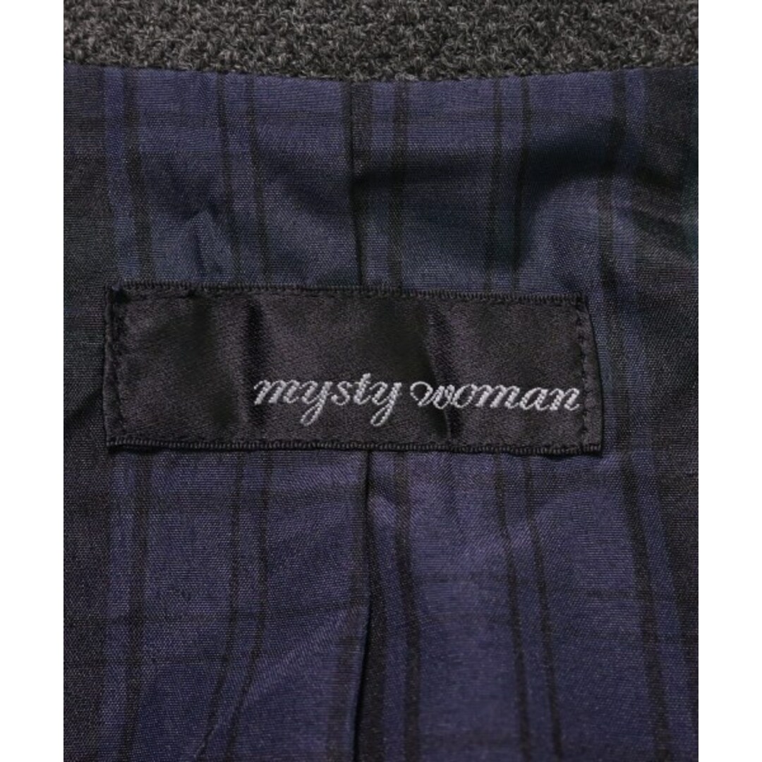 mysty woman(ミスティウーマン)のmysty woman ミスティーウーマン カジュアルジャケット S グレー 【古着】【中古】 レディースのジャケット/アウター(テーラードジャケット)の商品写真