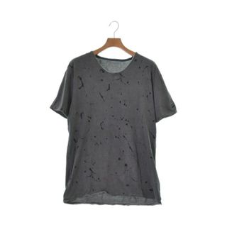 ガス(GAS)のGAS ガス Tシャツ・カットソー XL グレーx黒x紺 【古着】【中古】(Tシャツ/カットソー(半袖/袖なし))