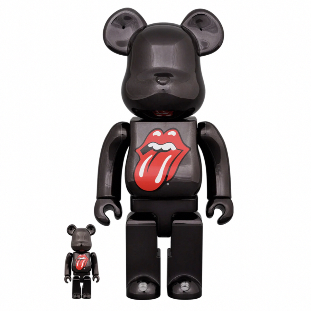 BE@RBRICK The Rolling Stones CHROME Ver.