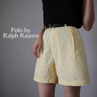 ポロラルフローレン(POLO RALPH LAUREN)の【ラルフローレン】90s 2タック ワイド チノショーツ ハーフパンツ W36(ショートパンツ)