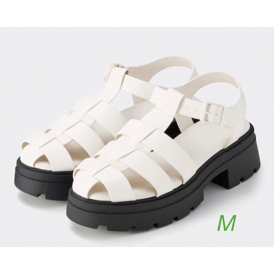 GU(ジーユー)の【GU】グルカサンダル M ホワイト レディースの靴/シューズ(サンダル)の商品写真