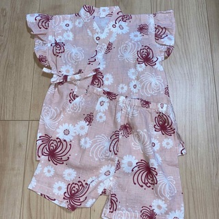 子供　甚平　ピンク色　95センチ(甚平/浴衣)