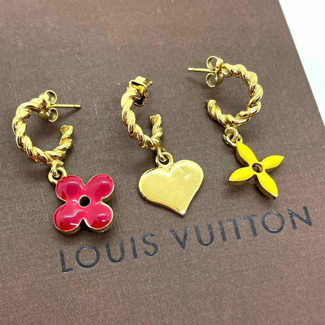 LOUIS VUITTON - 一点物 希少 正規品 ルイヴィトン ピアス 3個 ...