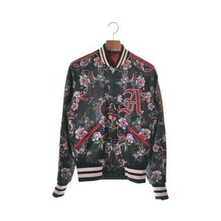 グッチ(Gucci)のGUCCI グッチ ブルゾン（その他） 44(S位) 黒xグレーx赤等(総柄) 【古着】【中古】(その他)