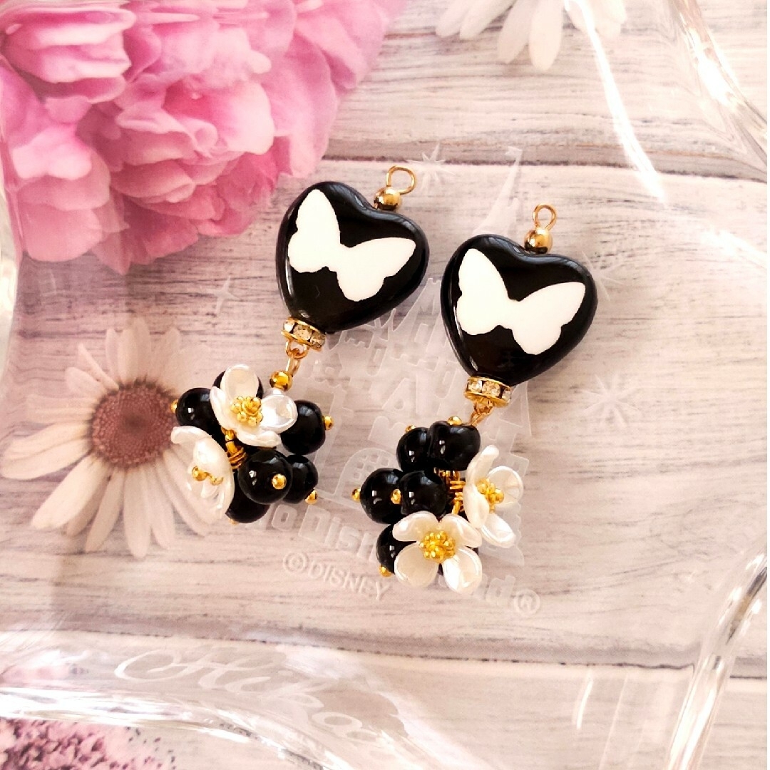 手染めビーズ ハンドメイド ピアス イヤリング - イヤリング 手染めビーズ ハンドメイド ピアス イヤリング - イヤリング