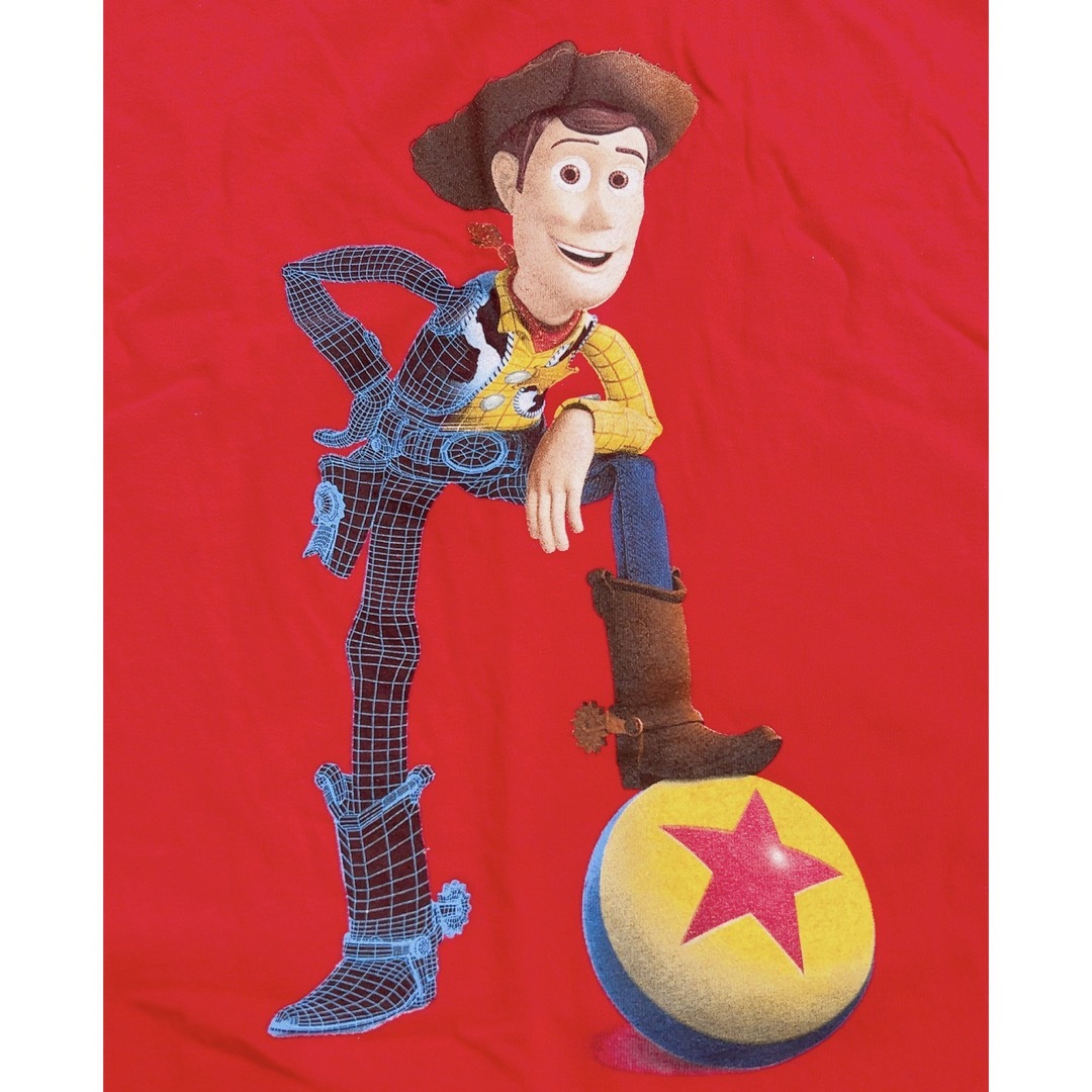 ウッディー　Tシャツ　赤　L ピクサーのひみつ展　PIXAR トイストーリー 1