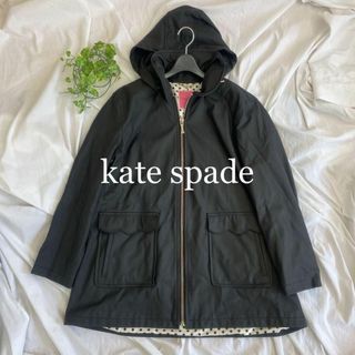 kate spade new york - kate spade フェイクレザー ナイロンコート