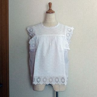 レルビエ(LHELBIE)のLHELBIE レース刺繍ノースリーブブラウス(シャツ/ブラウス(半袖/袖なし))