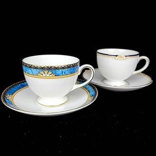 ウェッジウッド(WEDGWOOD)の★良品 ◆ ウェッジウッド　キャベンディッシュ　カーゾン　カップ&ソーサー　ペア(食器)