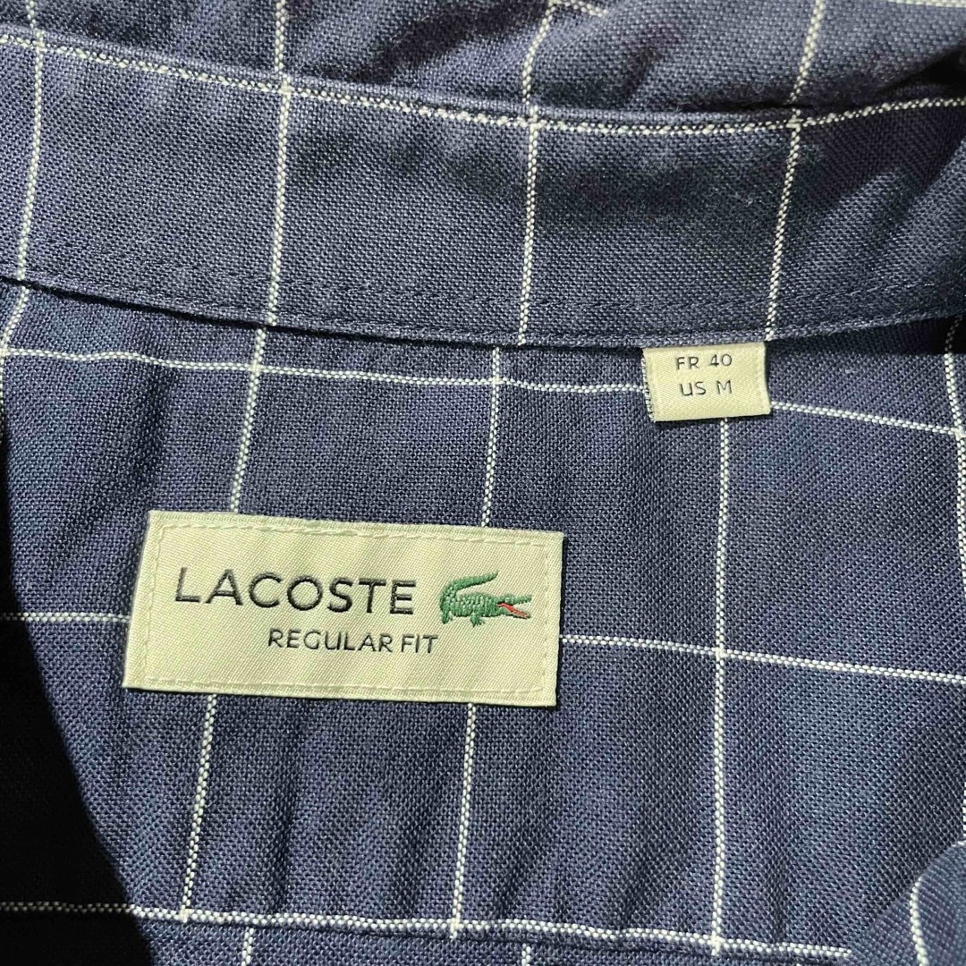 LACOSTE(ラコステ)の【LACOSTE】ラコステ ウィンドー・ペーンチェック柄 長袖B.Dシャツ メンズのトップス(シャツ)の商品写真