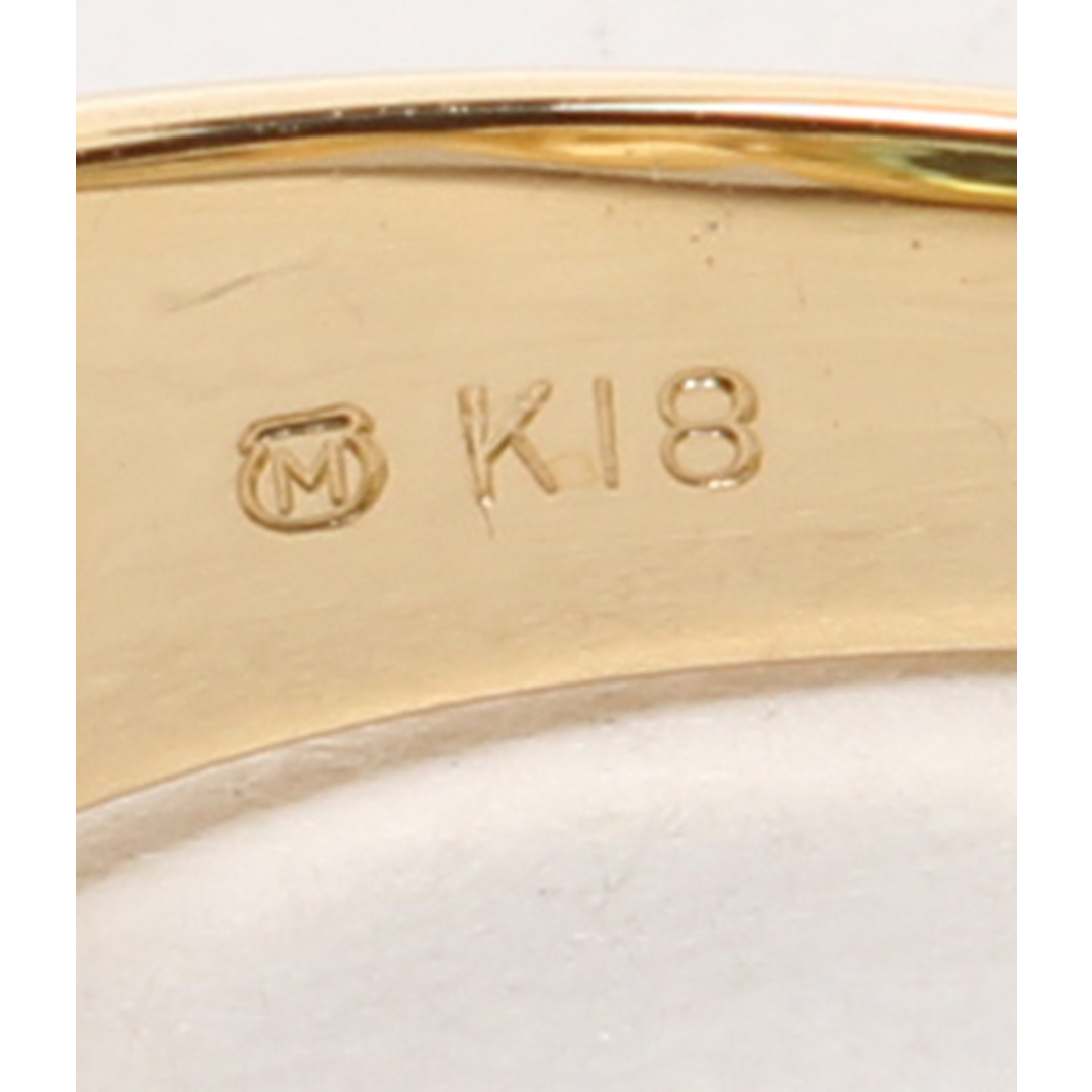 美品 ミキモト リング 指輪 K18 グリーント