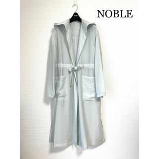 ノーブル(Noble)の【新品】NOBLE ノーブル シースルー ナイロンコート フードコート グリーン(ロングコート)