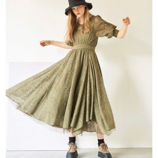 【本日限定】belle vintage ワンピース レッド   ラベルエチュード