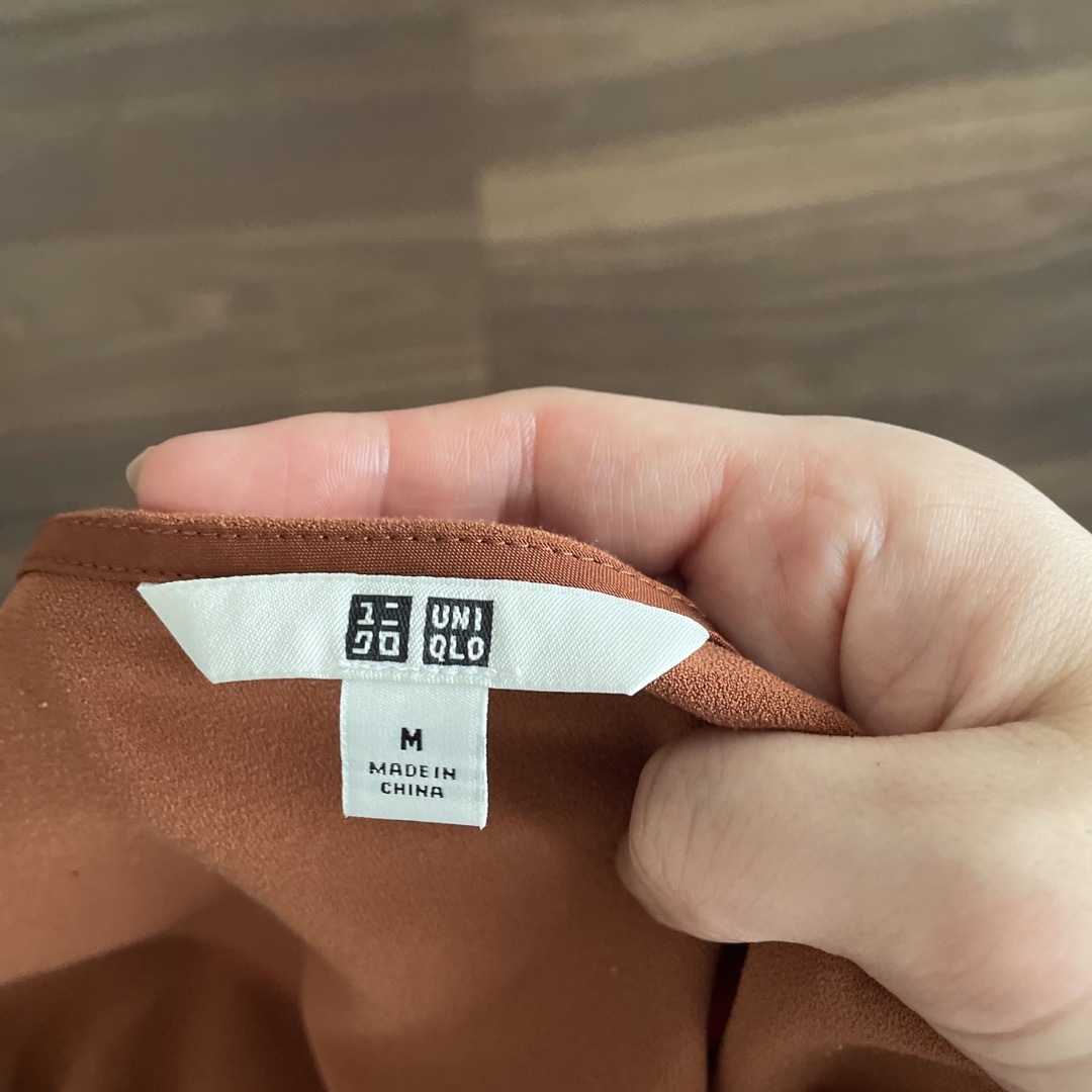 UNIQLO(ユニクロ)のユニクロ　キャミワンピース　オレンジ　速乾 レディースのワンピース(ロングワンピース/マキシワンピース)の商品写真