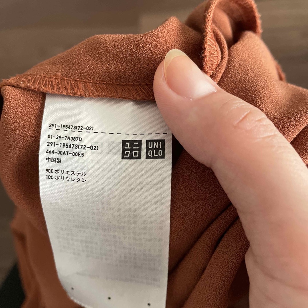 UNIQLO(ユニクロ)のユニクロ　キャミワンピース　オレンジ　速乾 レディースのワンピース(ロングワンピース/マキシワンピース)の商品写真