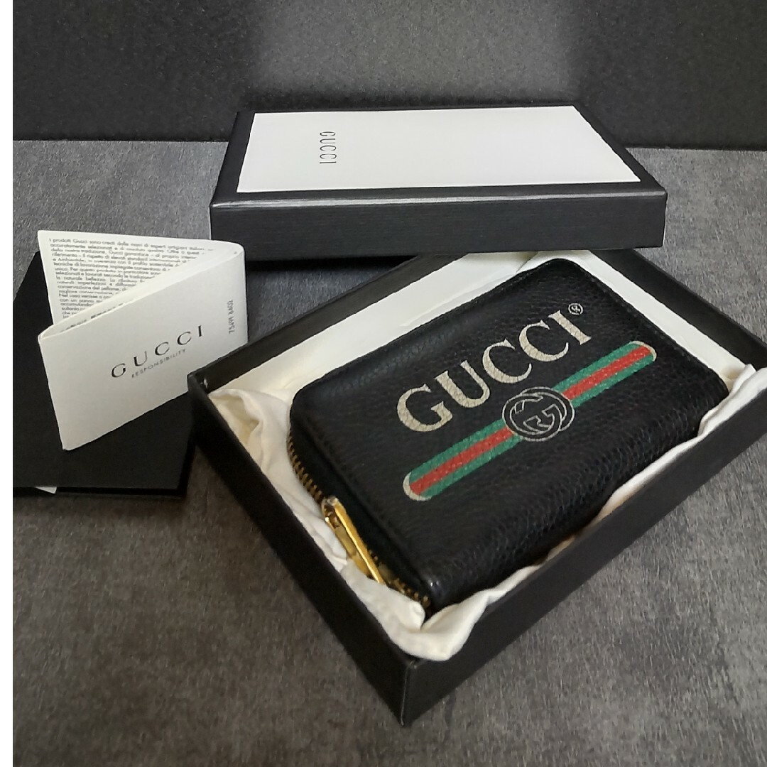 GUCCI　ロゴプリント コインケース | フリマアプリ ラクマ