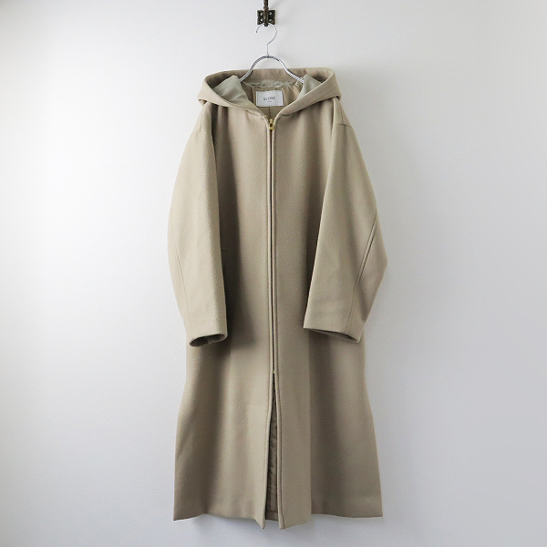 SLOBE IENA スローブイエナ HAMILTONフードロングコート F/グレージュ