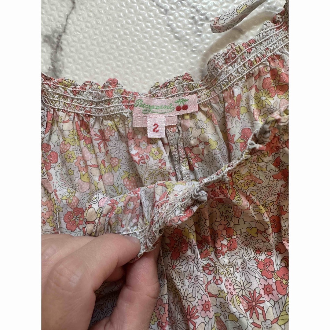 Bonpoint(ボンポワン)のbonpoint ボンポワン　サロペット　2 キッズ/ベビー/マタニティのキッズ服女の子用(90cm~)(その他)の商品写真