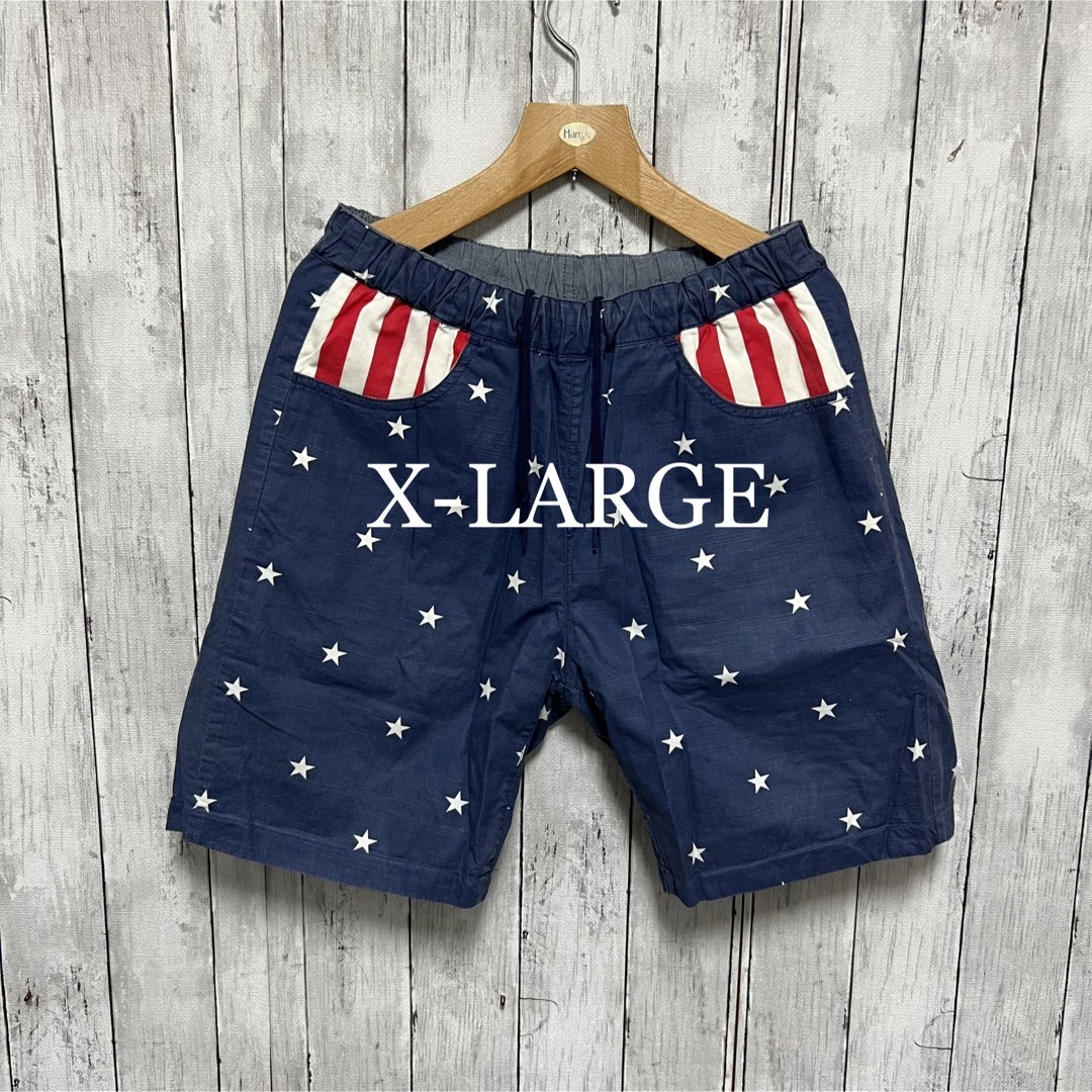 XLARGE(エクストララージ)のX-LARGE リバーシブルショーツ！スター柄！エクストララージ メンズのパンツ(ショートパンツ)の商品写真