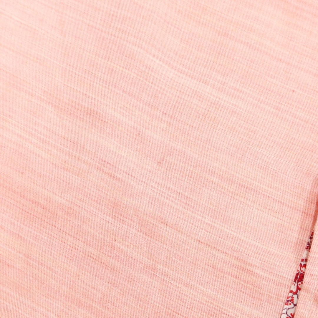 インターメッツォ INTERMEZZO リネンポリエステル 半袖シャツ ピンク系【サイズL】【メンズ】 5