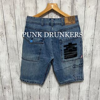 パンクドランカーズ(PUNK DRUNKERS)のPUNK DRUNKERS デニムショートパンツ！(ショートパンツ)