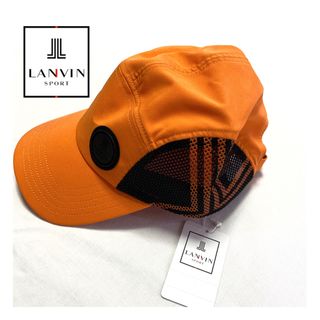 ランバン(LANVIN)の【タグ付き新品】LANVIN SPORT サイドメッシュキャップ(ウエア)