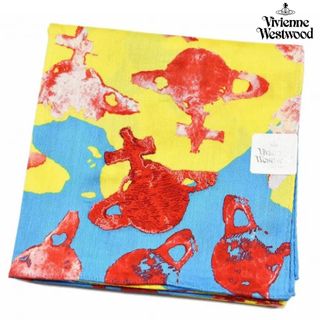 ヴィヴィアンウエストウッド(Vivienne Westwood)の⭐新品シールタグ付き ヴィヴィアンウエストウッド ハンカチーフ【オーブ柄】大判⭐(ハンカチ)