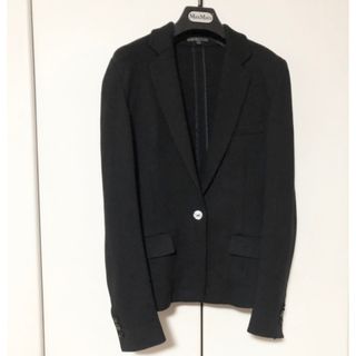 ブラックバイマウジー(BLACK by moussy)のBLACK  ソフト　ストレッチ　ジャケット伸縮　黒　ブラック　柔らかい　(テーラードジャケット)