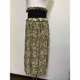 クラネ(CLANE)のCLANE☆TAPESTRY FLOWER PLEATS SKIRT(ロングスカート)