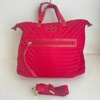 トリーバーチ(Tory Burch)のTORY BURCH トリーバーチ ショルダーバッグ トートバッグ　2way 赤(ショルダーバッグ)