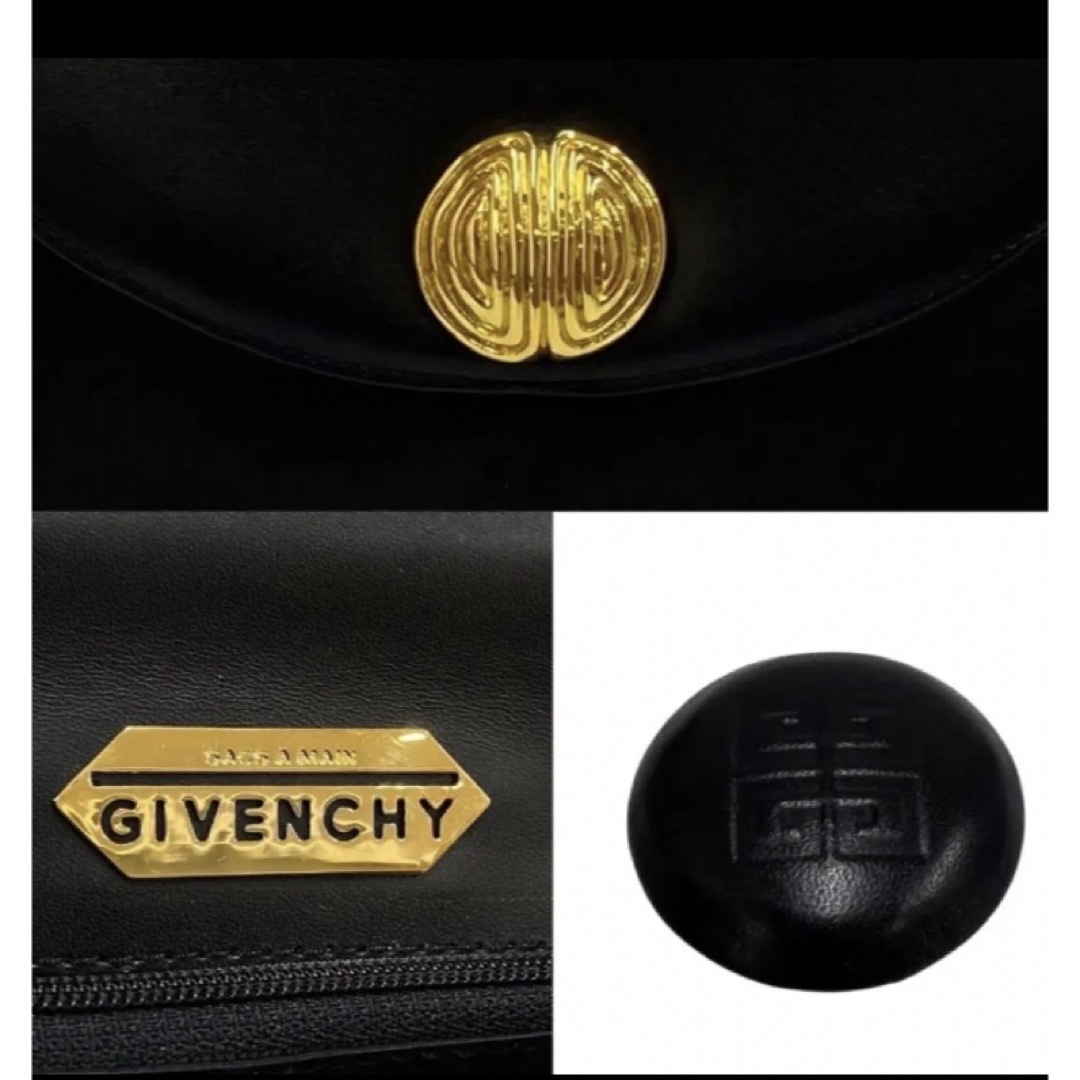 GIVENCHY ジバンシィ 4G ロゴ 金具 レザー 革 バッグ ビンテージ 1