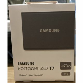 サムスン(SAMSUNG)のSamsung MU-PC2T0T/IT Portable SSD T7 チタン(PC周辺機器)