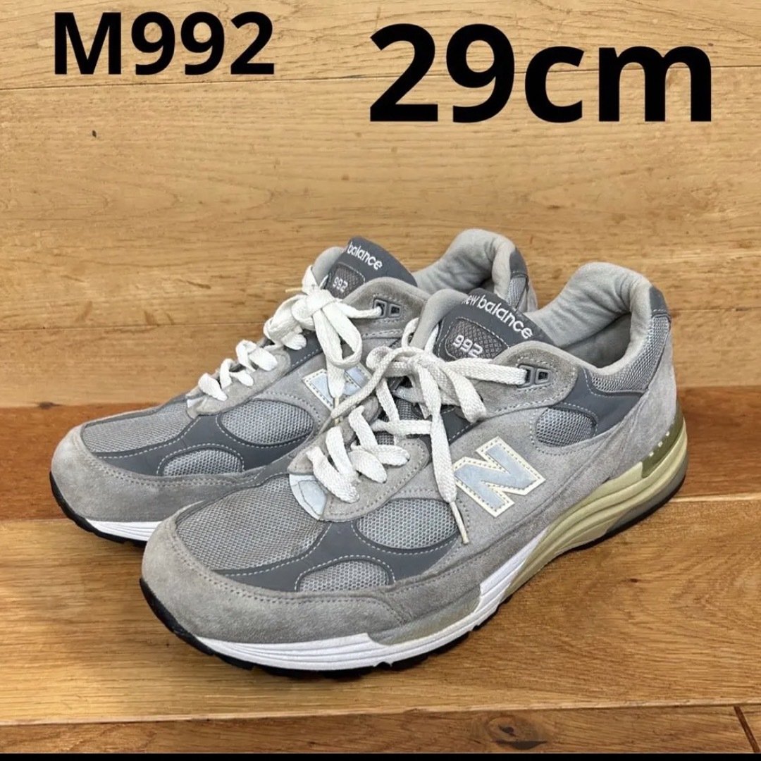 靴/シューズニューバランス　M992 29cm new balance スニーカー　グレー