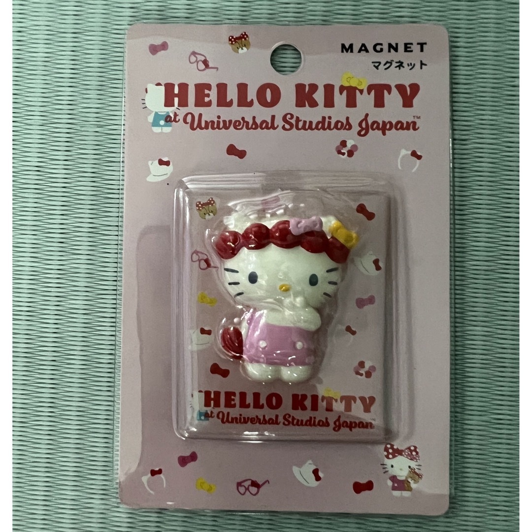 USJ(ユニバーサルスタジオジャパン)のUSJ購入　HELLO KITTY マグネット　キティー エンタメ/ホビーのおもちゃ/ぬいぐるみ(キャラクターグッズ)の商品写真