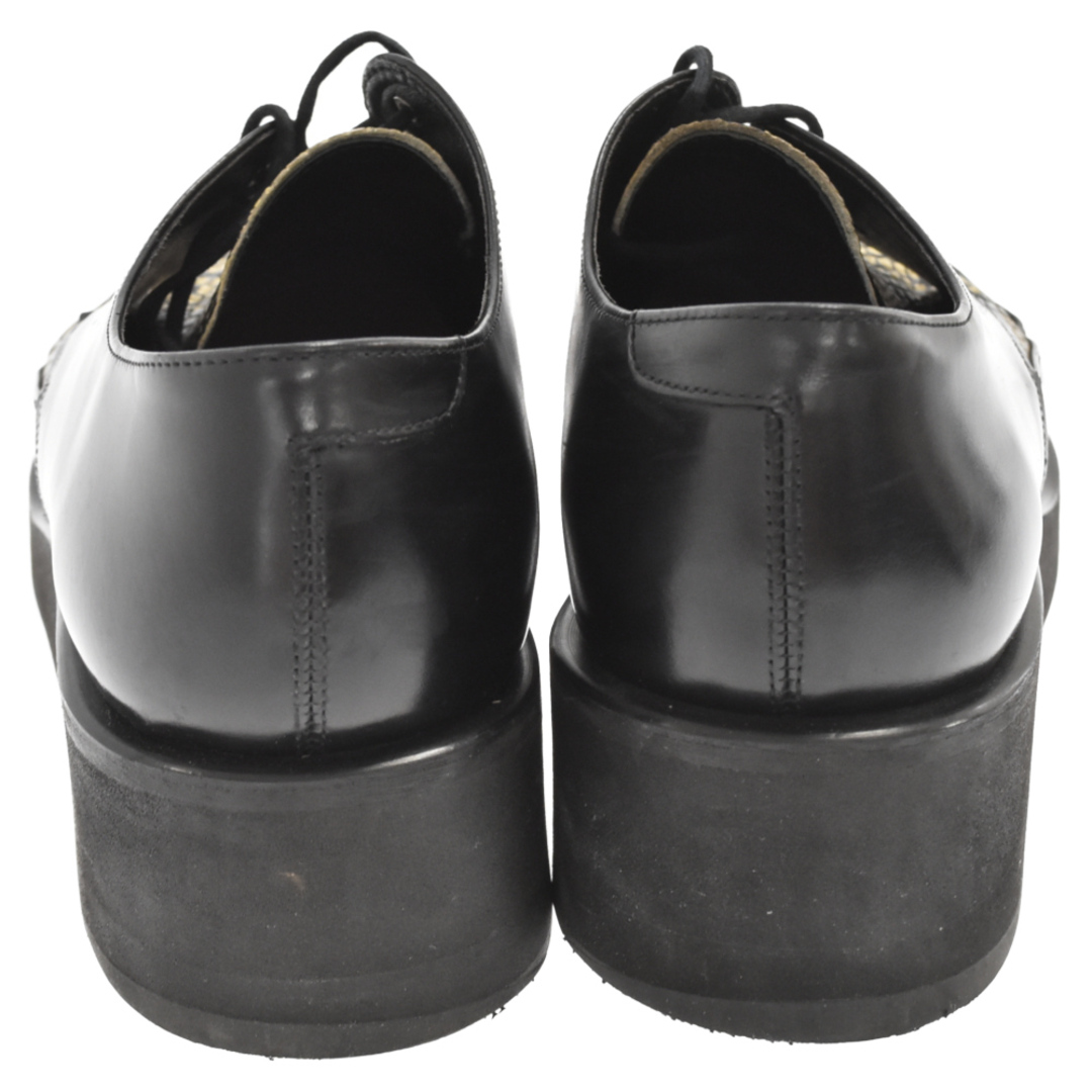 LAD MUSICIAN(ラッドミュージシャン)のLAD MUSICIAN ラッドミュージシャン 19SS U-TIP 型押し レザーローカットシューズ ブラック 2119-916 メンズの靴/シューズ(ドレス/ビジネス)の商品写真