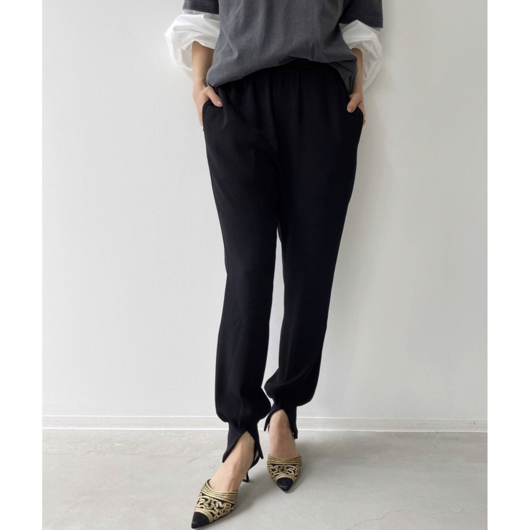 L'Appartement 【Col Pierrot】Rib Pants 36