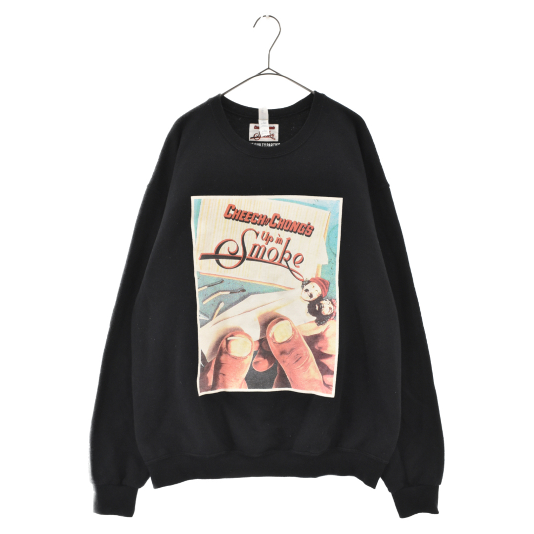 WACKO MARIA ワコマリア Cheech&Chong UP IN SMOKE L/S PRINT SWEAT チーチアンドチョン  アップインスモーク スウェットトレーナー ブラック | フリマアプリ ラクマ