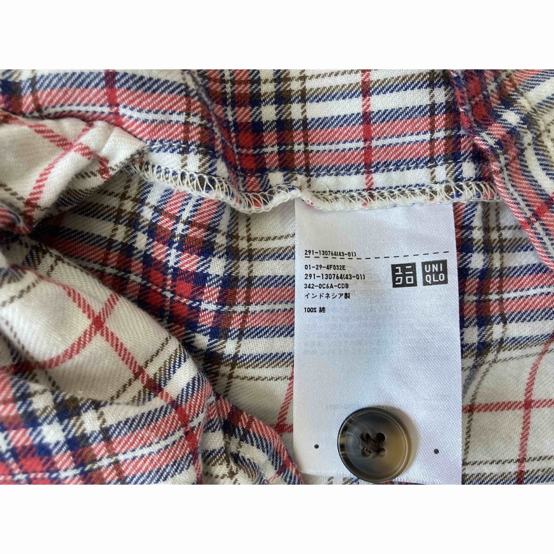 UNIQLO(ユニクロ)のUNIQLO チェックロングシャツ　02 レディースのトップス(シャツ/ブラウス(長袖/七分))の商品写真