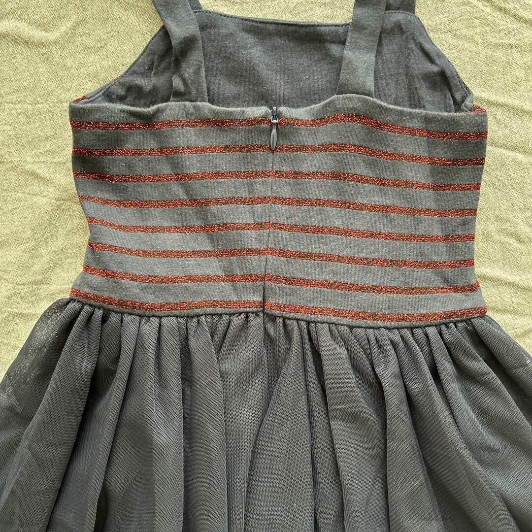 PETIT BATEAU(プチバトー)の100〜110 プチバトー ボリュームチュールワンピース キッズ/ベビー/マタニティのキッズ服女の子用(90cm~)(ワンピース)の商品写真