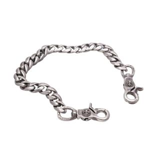 クロムハーツ(Chrome Hearts)のCHROME HEARTS クロムハーツ ダブルクリップチェーン シルバー クラシック ウォレットチェーン silver925 中古 41308(ウォレットチェーン)