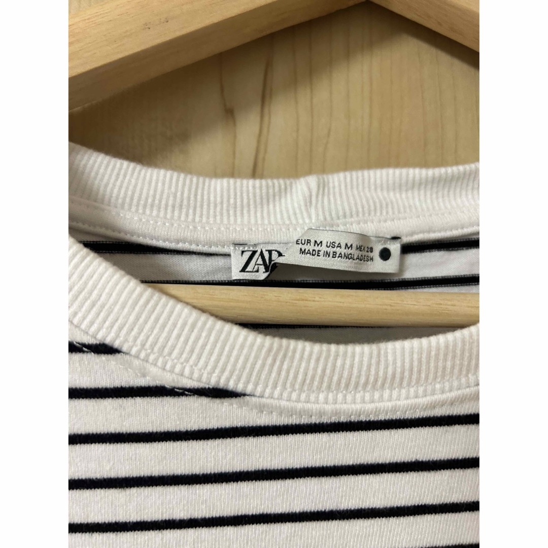 ZARA(ザラ)のZARA ボーダーTシャツ レディースのトップス(Tシャツ(半袖/袖なし))の商品写真