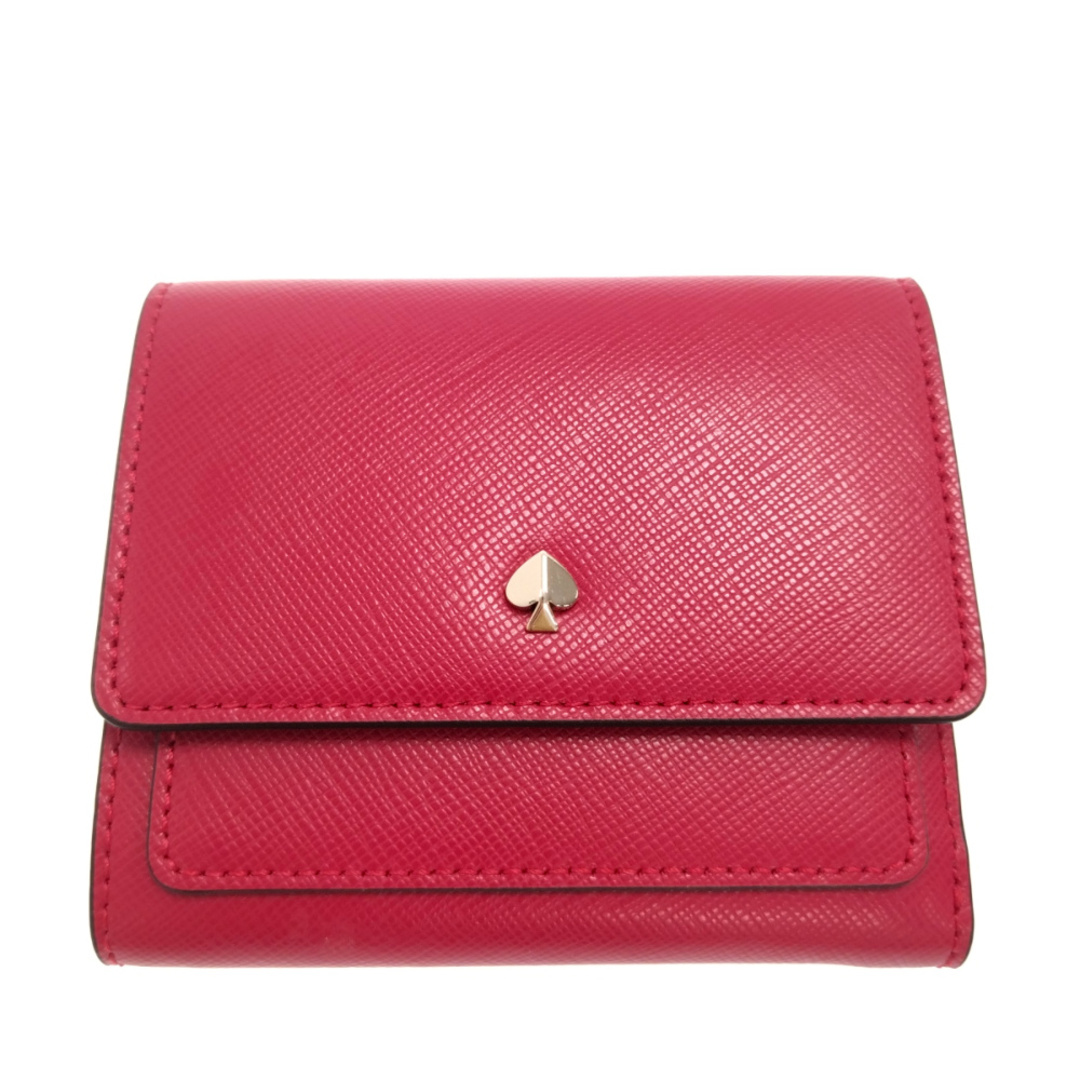 Kate Spade ケイトスペード MILA TRIFOLD FLAP WALLET スモール ミニウォレット 二つ折り財布 ピンク レディース PWR00299 二つ折り財布